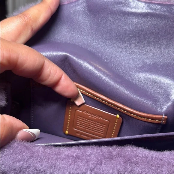 Coach Pillow Tabby Shoulder Bag 18 In Shearling - Picture 4 of 7